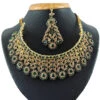 Gold N Green Necklace Set Wedding Wear