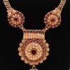 Gold N Maroon Necklace Set Festive Wear