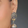 Gold N Silver Jhumka Earrings After Six Wear