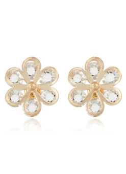 Gold N White Studs Wedding Wear -C Bazaar Shop gold n white studs erhof30434 b