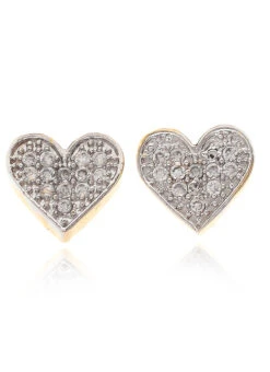 Gold N White Studs Work Wear -C Bazaar Shop gold n white studs erjde1213 b