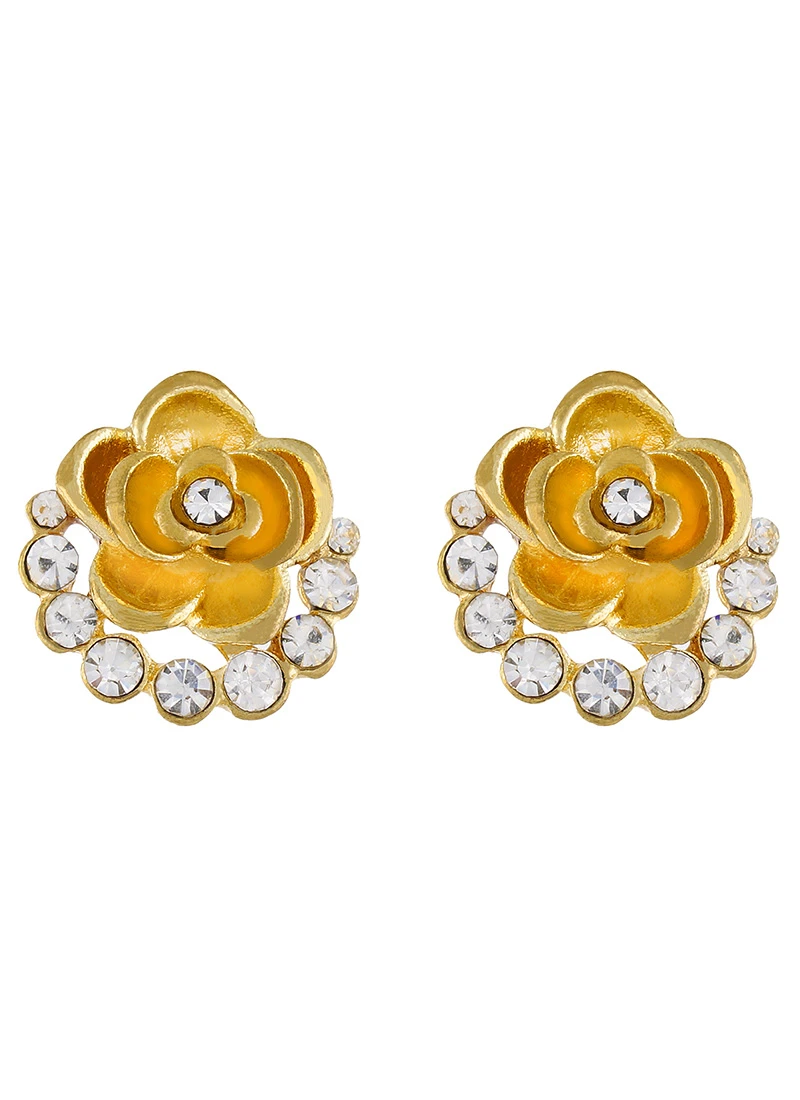 Gold N Yellow Studs Festive Wear 3 Gold N Yellow Studs Festive Wear - Image 3