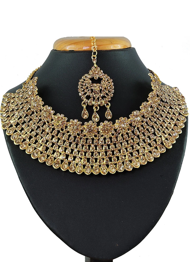 Gold Necklace Set Party Wear 1 Gold Necklace Set Party Wear