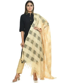 Golden Cotton Dupatta Festive Wear -C Bazaar Shop golden cotton dupatta dpdmfmfd015 u