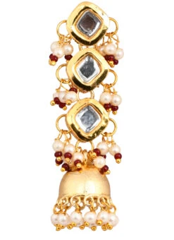 Golden Jhumka Earrings Party Wear