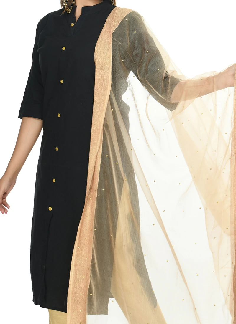 Golden Organza Cotton Stones Work Dupatta Festive Wear 1 Golden Organza Cotton Stones Work Dupatta Festive Wear