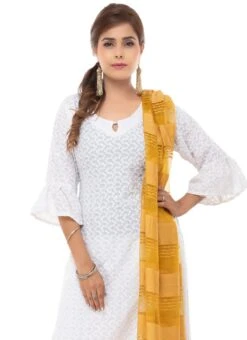 Golden Organza Dupatta After Six Wear -C Bazaar Shop golden organza dupatta dpsdmfd189 b