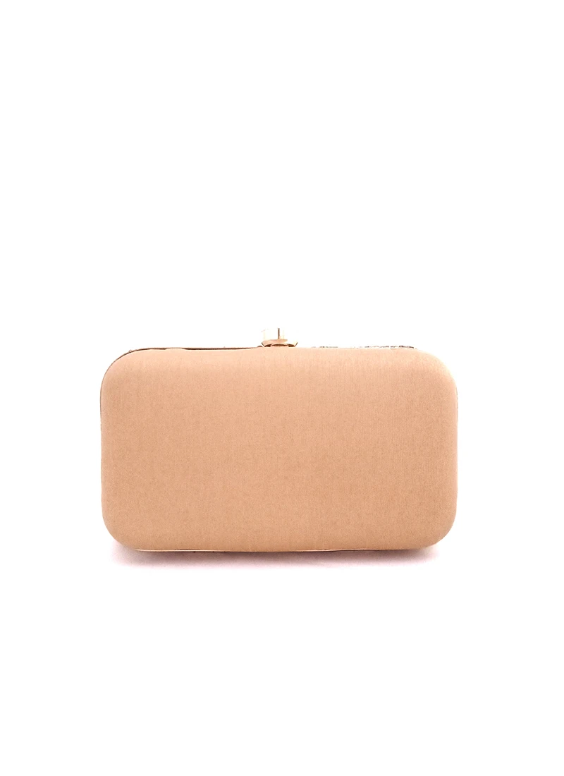 Golden Silk Sequins Clutch 3 Golden Silk Sequins Clutch - Image 3