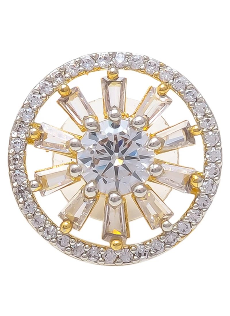 Golden Stones Alloy Studs Party Wear 1 Golden Stones Alloy Studs Party Wear