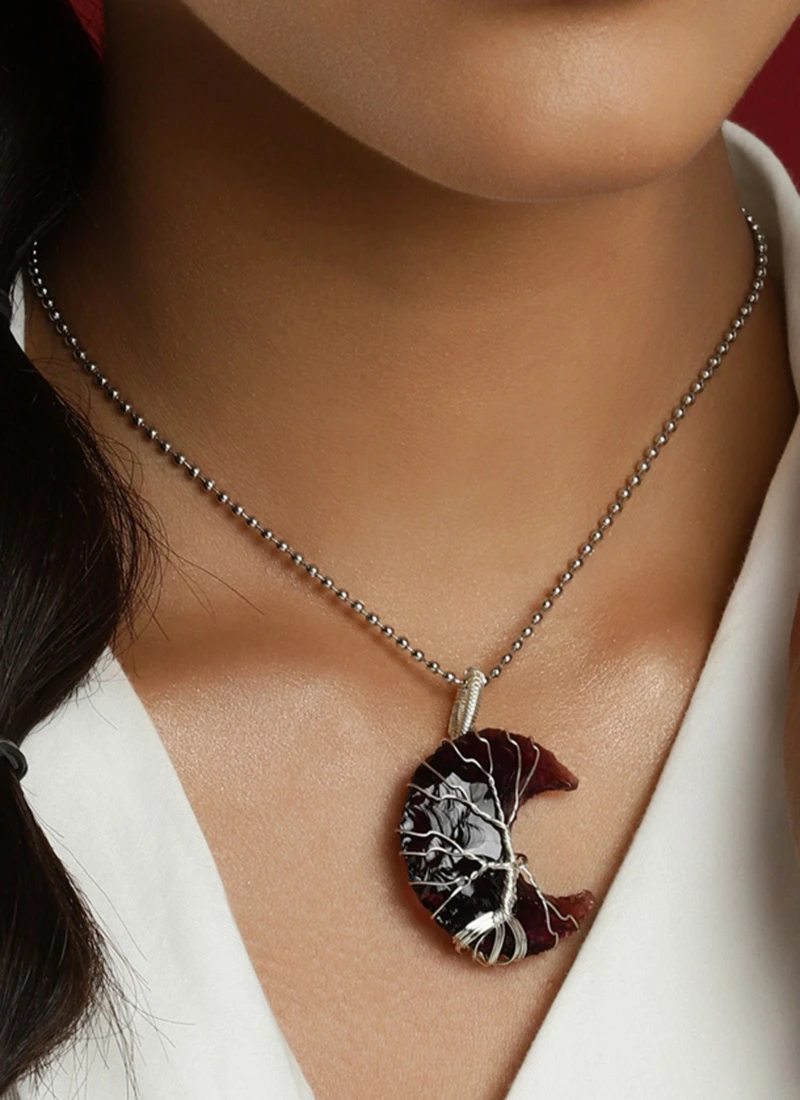 Rust Alloy Necklace Party Wear 3 Rust Alloy Necklace Party Wear - Image 3