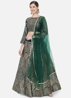 Green Art Silk Gota A Line Lehenga Festive Wear -C Bazaar Shop green art silk gota a line lehenga ghsrk169279 u