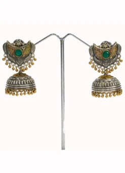 Green Chand Oxidized Jhumka Party Wear -C Bazaar Shop green chand oxidized jhumka erddrj9347h b