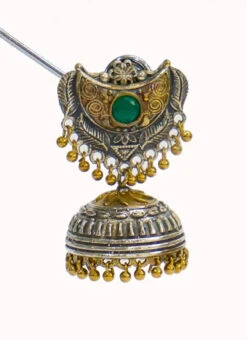 Green Chand Oxidized Jhumka Party Wear