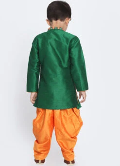 Green Dupion Silk Indowestern Sherwani Wedding Wear -C Bazaar Shop green dupion silk indowestern sherwani kdbdmf849sg b