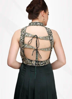 Green Net Designer Anarkali Suit Party Wear -C Bazaar Shop green net designer anarkali suit slsifh11008 b