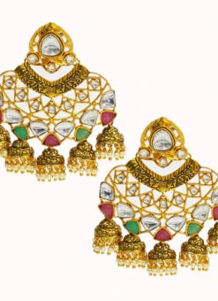 Green Pink Designer Dangler Party Wear -C Bazaar Shop green pink designer dangler erddrj92528h b