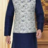 Grey Art Silk Bandhgala Jacket