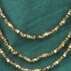Grey Brass Necklace Party Wear