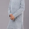 Grey Georgette Embroidery Kids Kurta Pyjama Party Wear