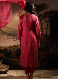 Hot Pink Chanderi Silk Embroidered Dupatta Party Wear 7 Hot Pink Chanderi Silk Embroidered Dupatta Party Wear -C Bazaar Shop hot pink chanderi silk embroidered dupatta dpbadcsduhp01 b