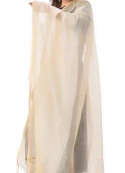 Light Golden Chanderi Cotton Dupatta Festive Wear