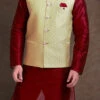 Light Green Jacquard Nehru Jacket