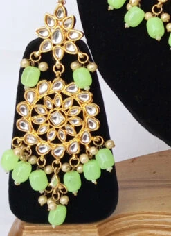 Light Green Necklace Set Wedding Wear