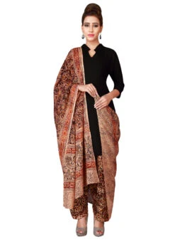 Light Peach N Brown Cotton Patiala Pant After Six Wear -C Bazaar Shop light peach n brown cotton patiala pant wbpat074 u