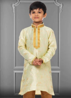 Lime Green Linen Silk Boys Kurta Pyjama Party Wear 5 Lime Green Linen Silk Boys Kurta Pyjama Party Wear -C Bazaar Shop lime green linen silk boys kurta pyjama kdbkvs694 b
