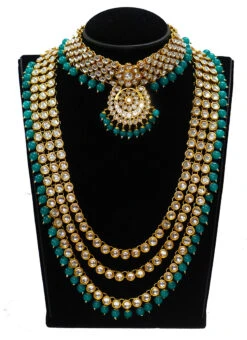 Maharani Gold Plated Bridal Set Party Wear -C Bazaar Shop maharani gold plated bridal set jyddrj103912h u