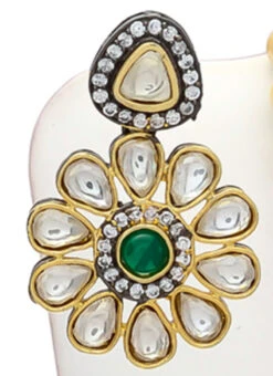 Maroon Alloy Stone Pendant Set Party Wear