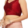 Maroon Art Silk Blouse After Six Wear