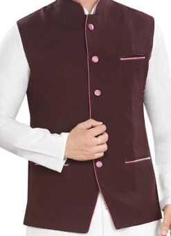 Maroon Nehru Jacket