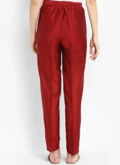 Maroon Straight Pant After Six Wear 7 Maroon Straight Pant After Six Wear -C Bazaar Shop maroon straight pant iwbdmf338 b