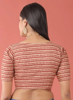 Maroon Viscose Rayon Printed Readymade Blouse Party Wear -C Bazaar Shop maroon viscose rayon printed readymade blouse blspfb219m b