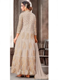 Mauve Net Embroidered N Sequins Anarkali Suit Party Wear -C Bazaar Shop mauve net embroidered n sequins anarkali suit slsak29341111a b