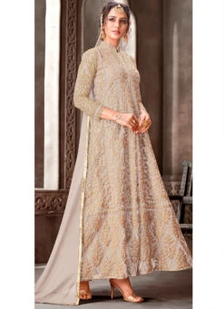 Mauve Net Embroidered N Sequins Anarkali Suit Party Wear -C Bazaar Shop mauve net embroidered n sequins anarkali suit slsak29341111a u