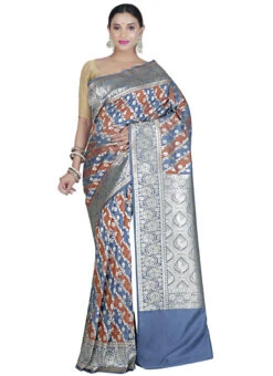 Multicolor Art Silk Benarasi Saree Festive Wear 6 Multicolor Art Silk Benarasi Saree Festive Wear -C Bazaar Shop multicolor art silk benarasi saree sasvnschf12 u