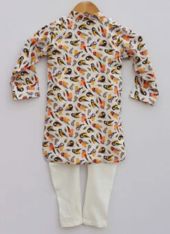 Multicolor Cotton Printed Kurta Pyjama Party Wear -C Bazaar Shop multicolor cotton printed kurta pyjama kdbdsof1052 b