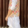 Multicolor Cotton Printed Nehru Jacket