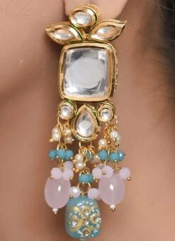 Multicolor Danglers Earrings Party Wear