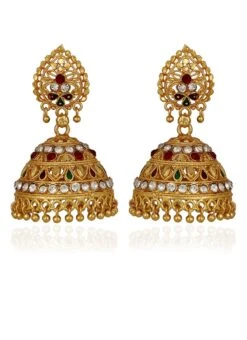 Multicolor Jhumka Earrings -C Bazaar Shop multicolor jhumka earrings ermpf9128 b
