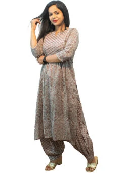 Multicolor Printed Mul Cotton Kurta Set Festive Wear 6 Multicolor Printed Mul Cotton Kurta Set Festive Wear -C Bazaar Shop multicolor printed mul cotton kurta set krsoas1321 u