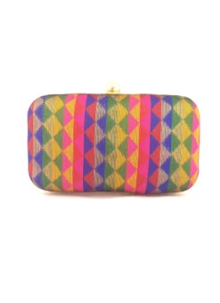 Multicolor Silk Designer Clutch -C Bazaar Shop multicolor silk designer clutch hbdacs479 b