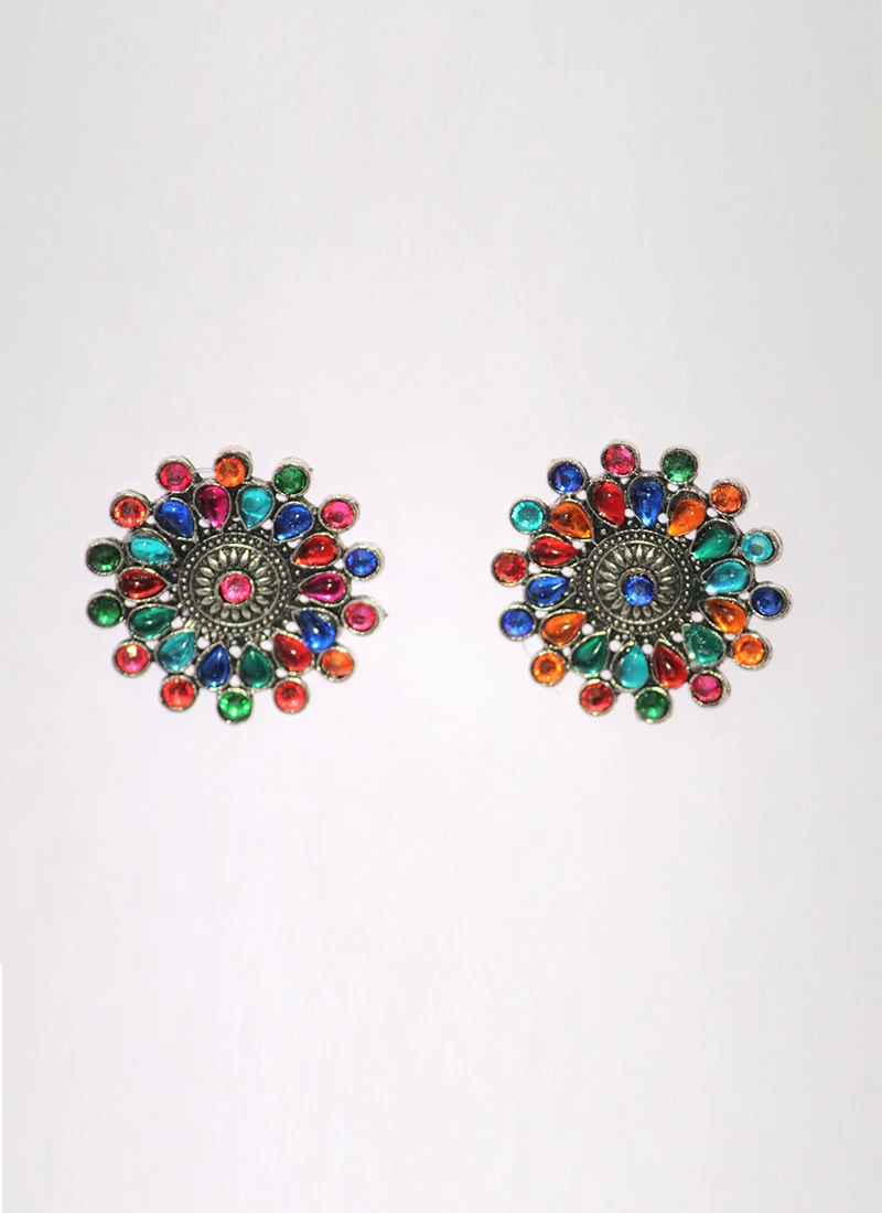 Multicolored Alloy Studs Work Wear 3 Multicolored Alloy Studs Work Wear - Image 3