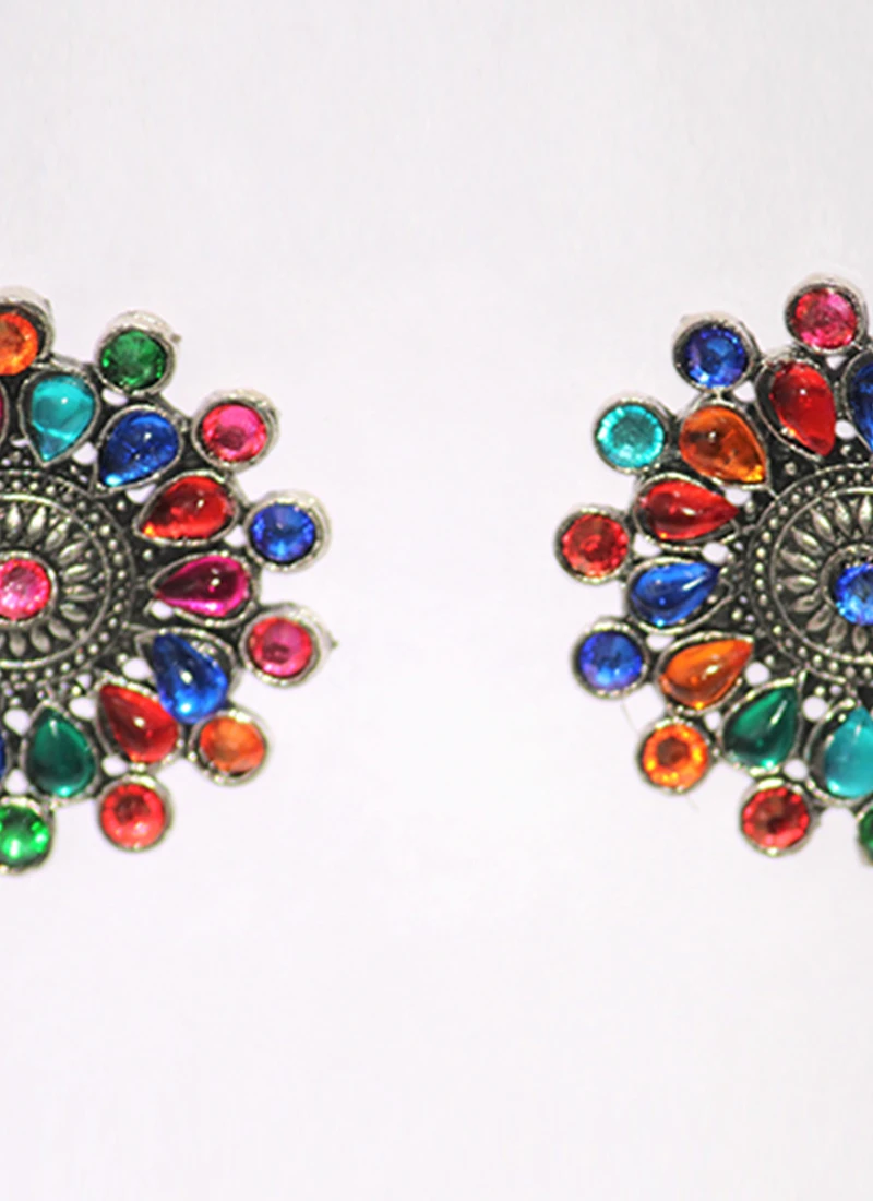 Multicolored Alloy Studs Work Wear 1 Multicolored Alloy Studs Work Wear
