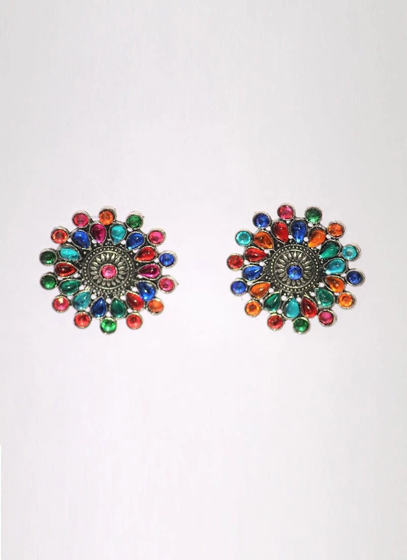 Multicolored Alloy Studs Work Wear 2 Multicolored Alloy Studs Work Wear - Image 2