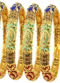 Multicolored Bangle Set Festive Wear