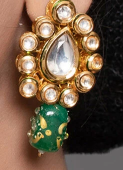 Multicolored Beads Kundan Necklace Set Party Wear