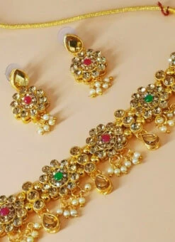 Multicolored Choker Set Party Wear